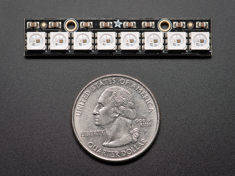 NeoPixel Stick - 8 x WS2812 5050 RGB LED with Integrated Drivers