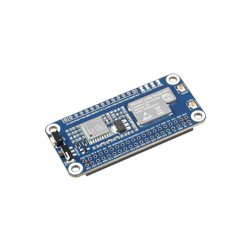 SX1262 LoRaWAN Node Module Expansion Board for Raspberry Pi, 868