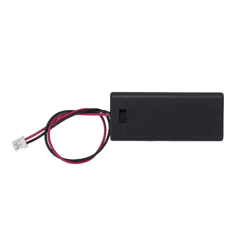 Official micro:bit Battery Box with Switch, x2 AAA, Black - PiShop.ca