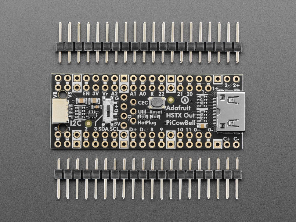 Adafruit 6363 - PiCowBell HSTX DVI Output for Pico | PiShop Canada