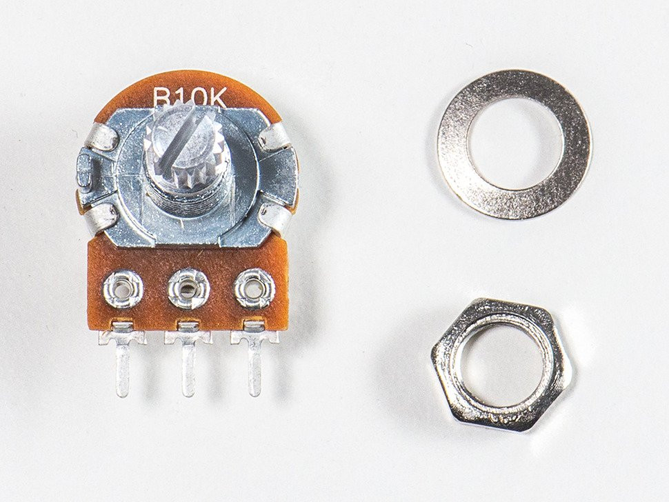 Panel Mount 10K potentiometer (Breadboard Friendly) 10K Linear