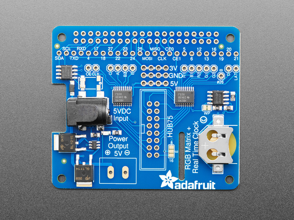 Powkiddy Rgb 30 Adafruit RGB Matrix HAT RTC Per Raspberry Pi - Mini Kit ...