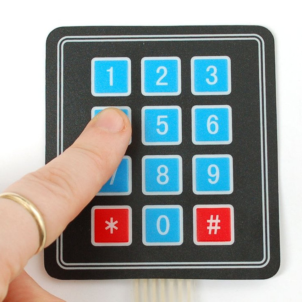 Membrane 3x4 Matrix Keypad + extras - 3x4