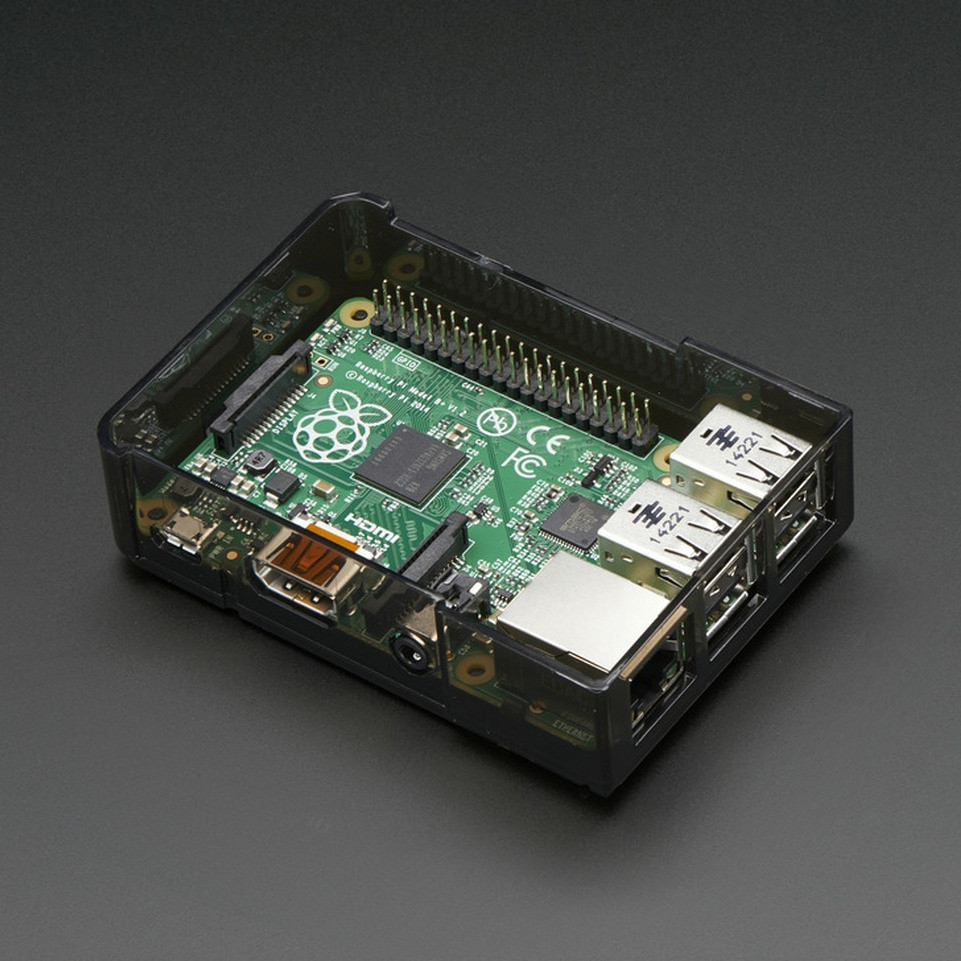Pi Model B+ / Pi 2 Case Base - Smoke Gray
