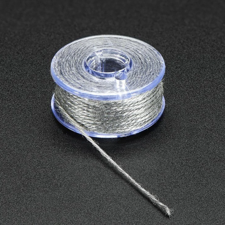 Large Conductive Thread Stainless Thin Conductive Yarn / Thick Conductive Thread - 30 ft