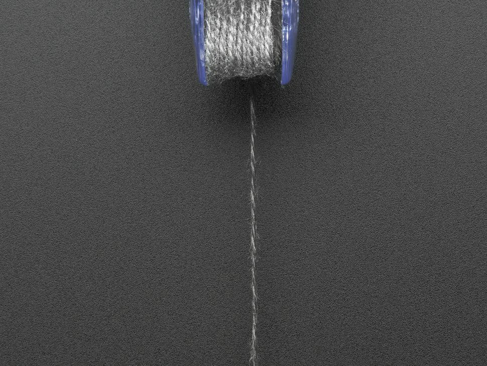 Stainless Thin Conductive Yarn / Thick Conductive Thread 30 ft
