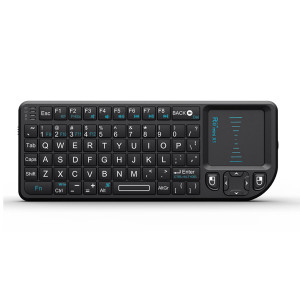 Riitek Ultra Mini Wireless Keyboard with Mouse Pad - No Laser Pointer