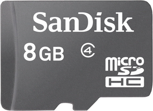 SanDisk Edge 8GB MicroSD Card - BLANK