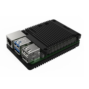 Pi5 Passive Cooling Open CNC Case, Black