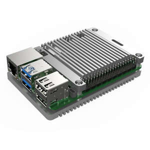 Pi5 Passive Cooling Open CNC Case, Silver