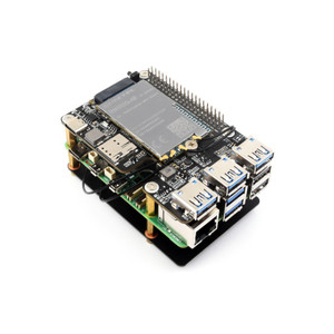 Mini-Computer Kit for Raspberry Pi 5, Aluminum Alloy Case, PCIe to