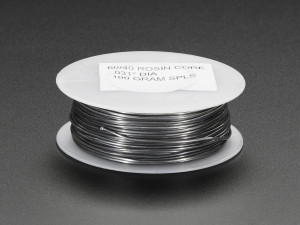Mini Solder spool - 60/40 lead rosin-core solder 0.031" diameter - 100g