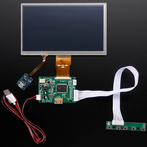 HDMI 4 Pi: 7" Display w/Touchscreen 1024x600 w/ Mini Driver HDMI 4 Pi: 7" Display w/Touchscreen 1024x600 w/ Mini Driver