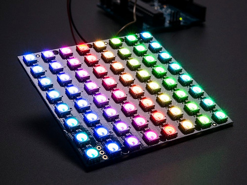 Adafruit NeoPixel NeoMatrix 8x8 - 64 RGB LED Pixel Matrix Adafruit NeoPixel NeoMatrix 8x8 - 64 RGB LED Pixel Matrix