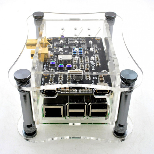 Acrylic Case for RPi + DigiOne Signature - Clear Acrylic Case for RPi + DigiOne Signature - Clear