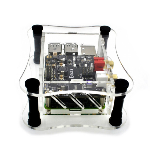 Acrylic Case For RPi + Boss - Clear Acrylic Case For RPi + Boss - Clear