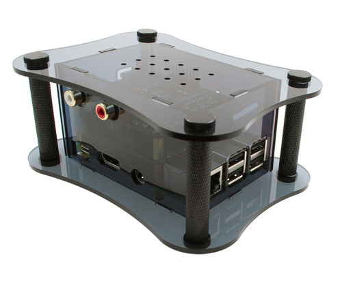 Acrylic Case For RPI + Boss + Isolator - Black Acrylic Case For RPI + Boss + Isolator - Black