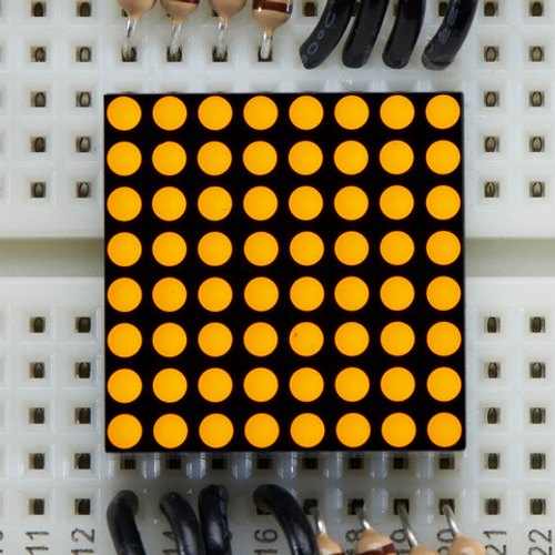Miniature 8x8 Yellow LED Matrix Miniature 8x8 Yellow LED Matrix