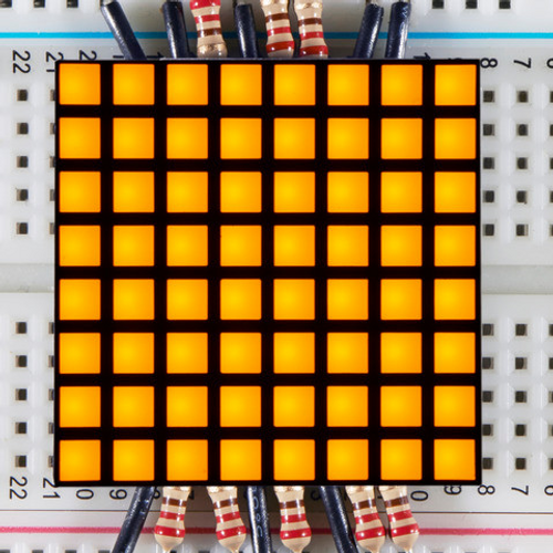1.2" 8x8 Matrix Square Pixel - Yellow 1.2" 8x8 Matrix Square Pixel - Yellow