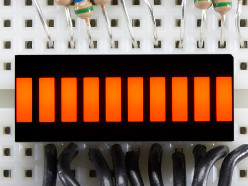 10 Segment Light Bar Graph LED Display - Amber 10 Segment Light Bar Graph LED Display - Amber