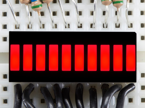 10 Segment Light Bar Graph LED Display - Red 10 Segment Light Bar Graph LED Display - Red