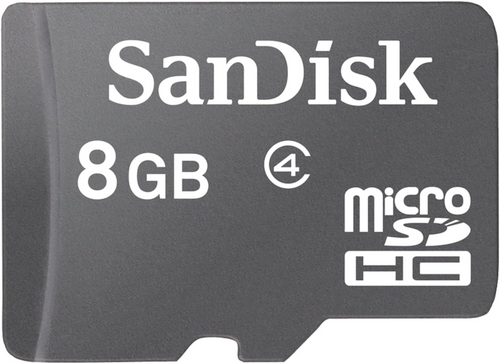 SanDisk Edge 8GB MicroSD Card - BLANK