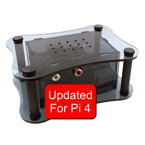 Acrylic Case For RPi 4B + BOSS + Isolator - Black Acrylic Case For RPi 4B + BOSS + Isolator - Black