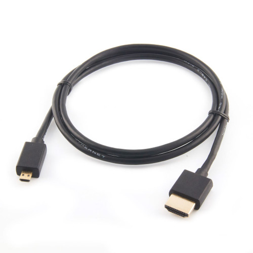 Micro HDMI to HDMI Cable 3ft black for Raspberry Pi 5 and Pi 4 displays
Micro HDMI to HDMI Cable 3ft black for Raspberry Pi 5 and Pi 4 displays