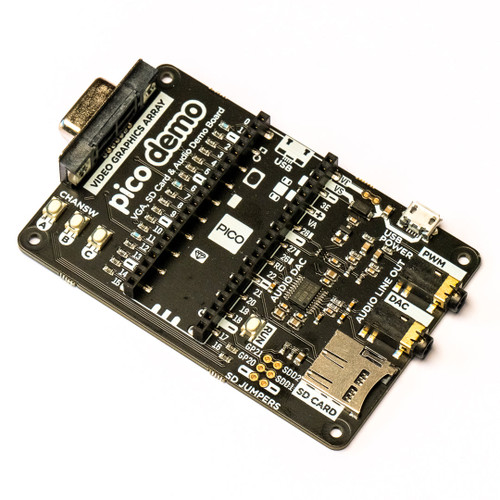 Pimoroni Pico VGA Demo Base with VGA, PS/2, audio, and expansion headers for Raspberry Pi Pico Pimoroni Pico VGA Demo Base with VGA, PS/2, audio, and expansion headers for Raspberry Pi Pico