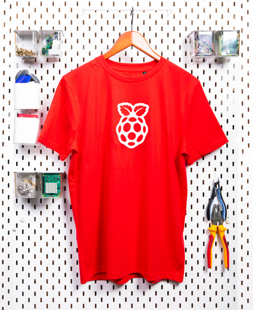 Red T-Shirt White Logo, Adult Size Large Red T-Shirt White Logo, Adult Size Large