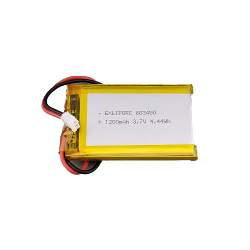 Lithium Ion Polymer Battery - 3.7v 1200mAh (603450) Lithium Ion Polymer Battery - 3.7v 1200mAh (603450)
