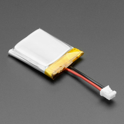Lithium Ion Polymer Battery with Short Cable - 3.7V 350mAh Lithium Ion Polymer Battery with Short Cable - 3.7V 350mAh