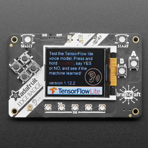 Adafruit EdgeBadge - TensorFlow Lite for Microcontrollers Adafruit EdgeBadge - TensorFlow Lite for Microcontrollers
