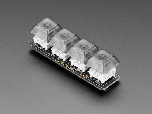 NeoKey 1x4 QT I2C - Four Mechanical Key Switches with NeoPixels