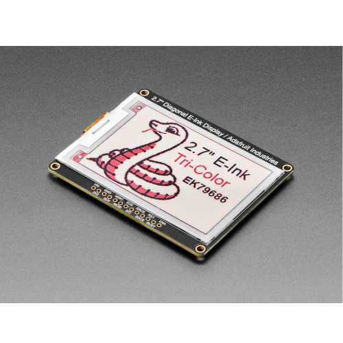 Adafruit 2.7" Tri-Color eInk / ePaper Display with SRAM - Red Black White Adafruit 2.7" Tri-Color eInk / ePaper Display with SRAM - Red Black White