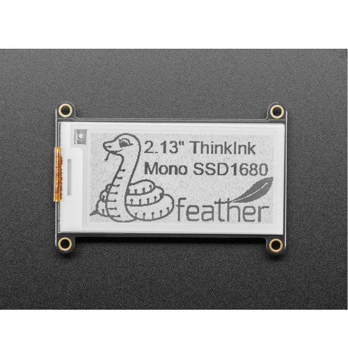 Adafruit 2.13" Monochrome eInk / ePaper Display FeatherWing - 250x122 Monochrome with SSD1680 Adafruit 2.13" Monochrome eInk / ePaper Display FeatherWing - 250x122 Monochrome with SSD1680