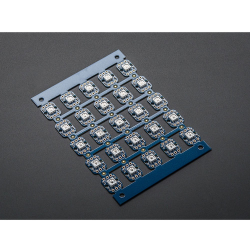 Breadboard-friendly RGB Smart NeoPixel - Sheet of 25 Breadboard-friendly RGB Smart NeoPixel - Sheet of 25