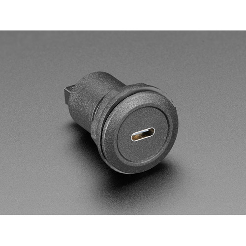 USB C Jack to USB A Jack Round Panel Mount Adapter USB C Jack to USB A Jack Round Panel Mount Adapter