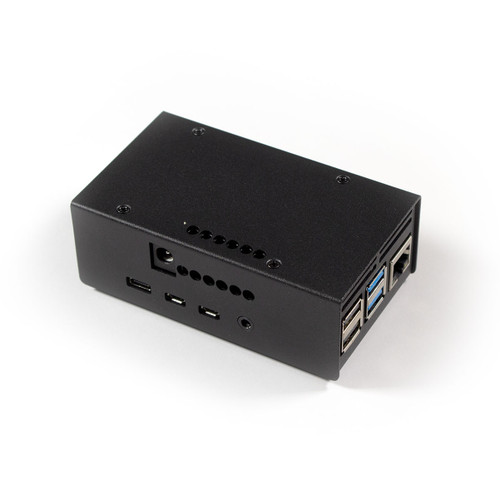 Steel Case Pi 4 for HiFiBerry AMP2 & AMP3 - Black Steel Case Pi 4 for HiFiBerry AMP2 & AMP3 - Black