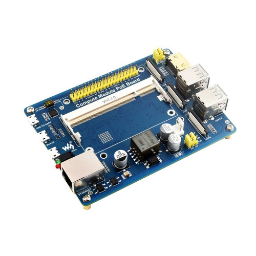 Compute Module IO Board with PoE Feature for Raspberry Pi CM3 & CM4S Series Compute Module IO Board with PoE Feature for Raspberry Pi CM3 & CM4S Series