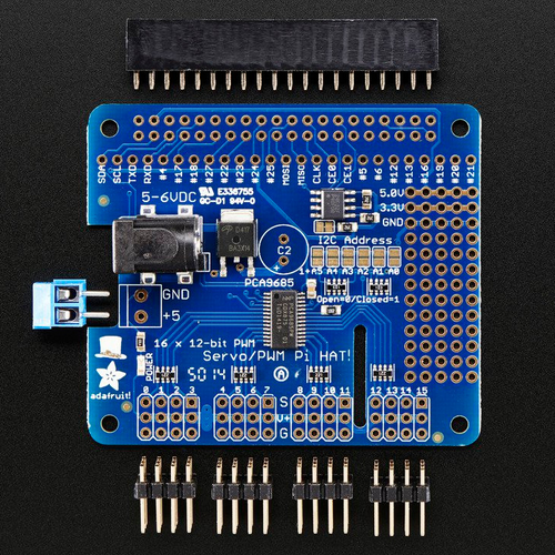 Adafruit 16-Channel PWM / Servo HAT for Raspberry Pi - Mini Kit Adafruit 16-Channel PWM / Servo HAT for Raspberry Pi - Mini Kit