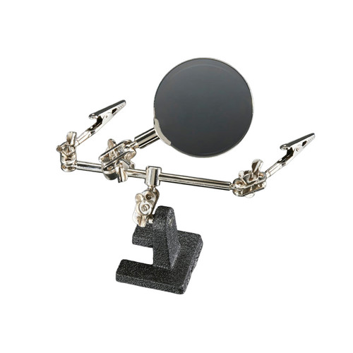 Helping Third Hand Magnifier W/Magnifying Glass Tool, main white background Helping Third Hand Magnifier W/Magnifying Glass Tool, main white background