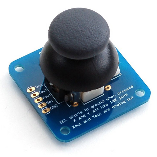 Analog 2-axis Thumb Joystick with Select Button + Breakout Board Analog 2-axis Thumb Joystick with Select Button + Breakout Board