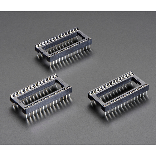 IC Socket - for 28-pin 0.6" Chips - Pack of 3 IC Socket - for 28-pin 0.6" Chips - Pack of 3