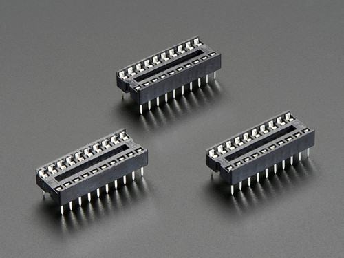 IC Socket - for 20-pin 0.3" Chips - Pack of 3 IC Socket - for 20-pin 0.3" Chips - Pack of 3