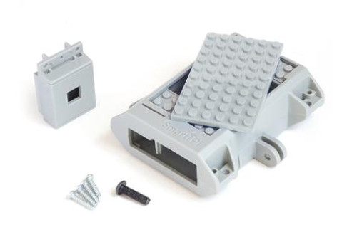 SmartiPi Kit 2 Gray Raspberry Pi case with LEGO top and modular design SmartiPi Kit 2 Gray Raspberry Pi case with LEGO top and modular design