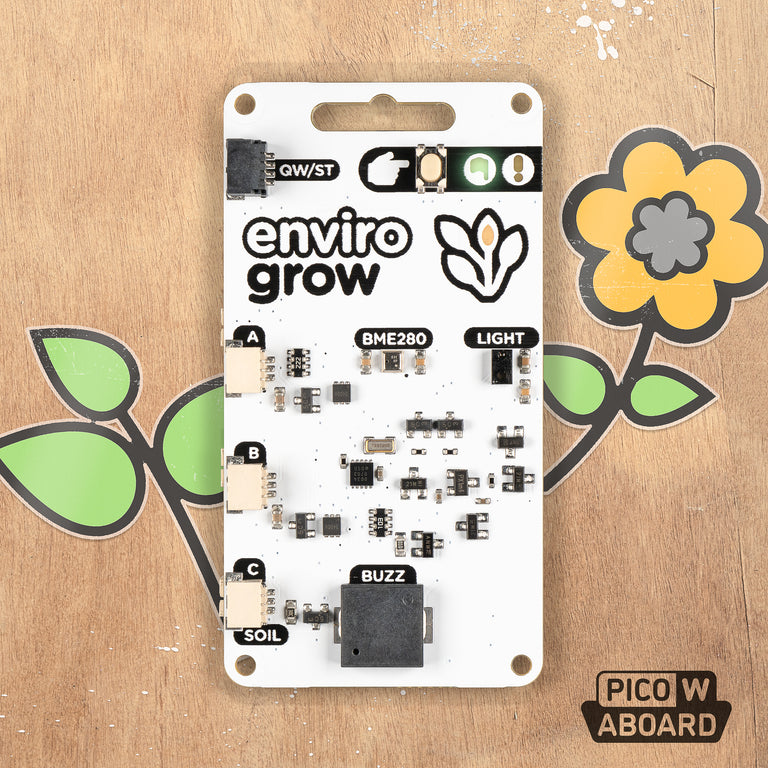 Enviro Grow + Sensors (Pico W Aboard) - PiShop.ca