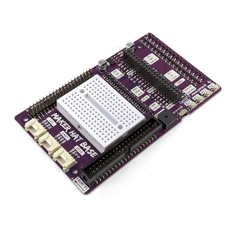 Maker Hat Base - HAT & GPIO Extension for Raspberry Pi 400 - PiShop.ca