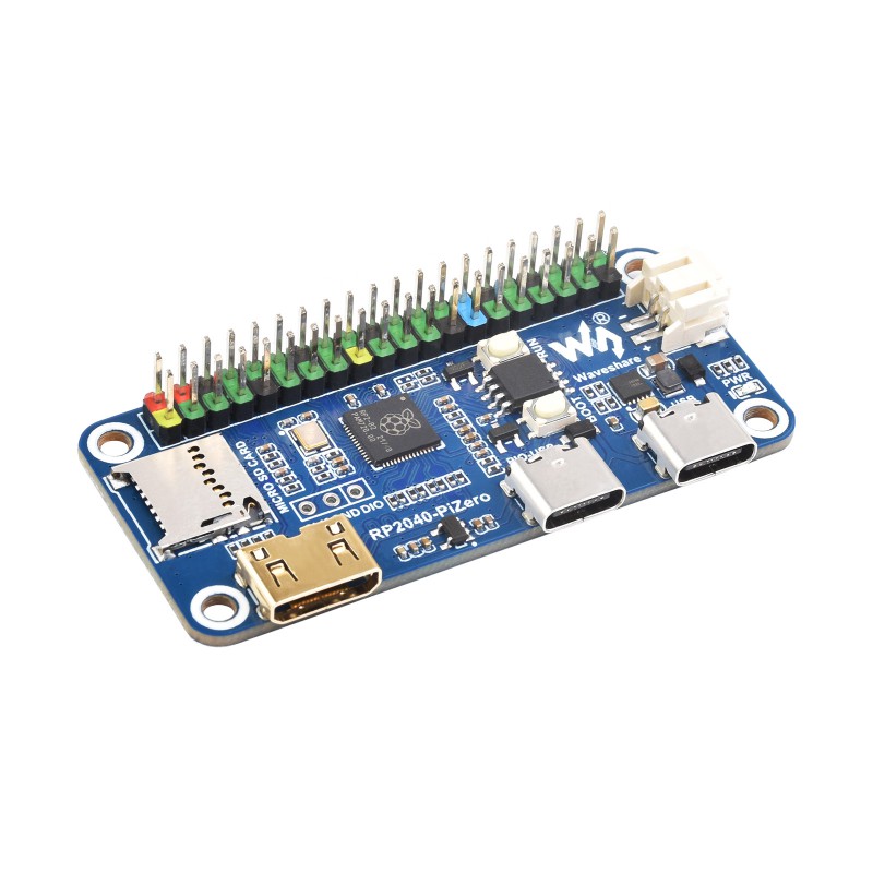 Waveshare RP2040-PiZero Development Board, 264KB SRAM, 16MB
