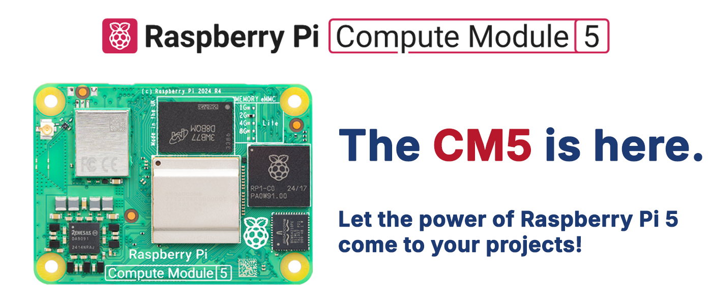 Raspberry Pi Compute Module 5 Banner PiShop Canada 